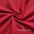 Tissu polaire brossé double face rouge uni